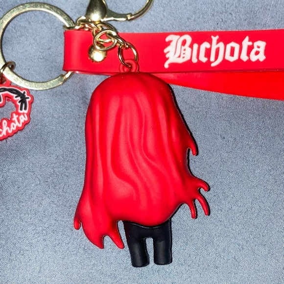 Karol G Red and Black Bichota Keychain/Bag Charm - Picture 4 of 4